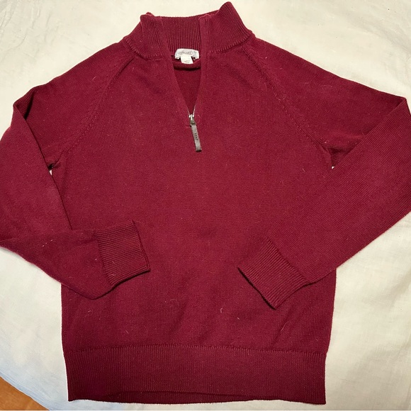 JCrew BOYS Cashmere/Cotton Half-zips, size Medium - Picture 1 of 3